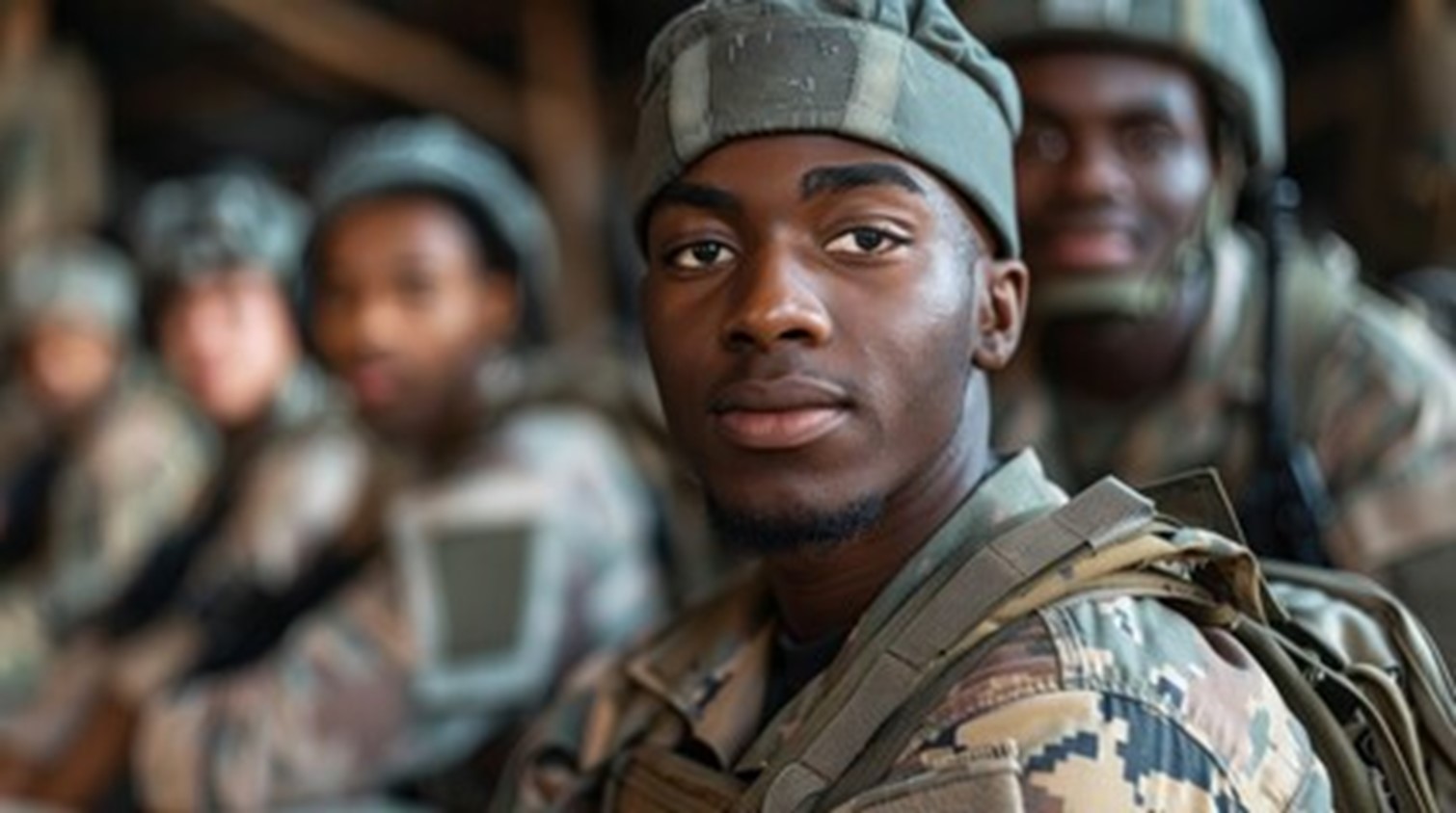 Photo of a military student